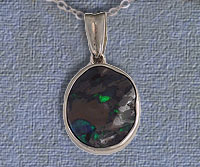 Boulder Opal Pendant OP02